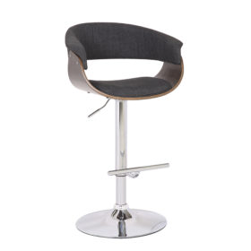 Modern Swivel-Adjustable Barstool with Armrests