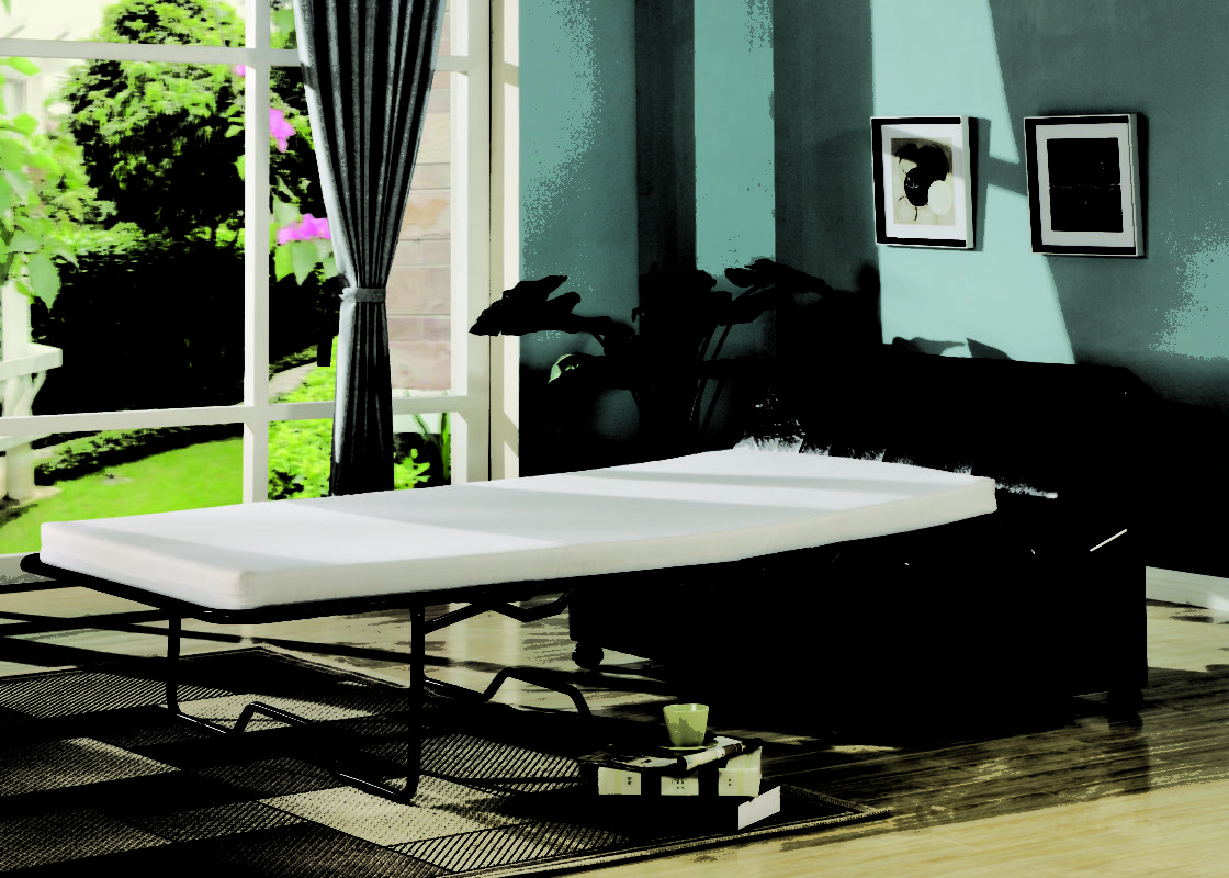 Fold Out Ottoman Sleeper Bed with Mattress Christies Home Living